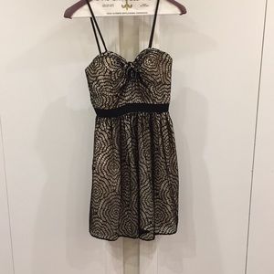 Strapless, AQUA cocktail dress